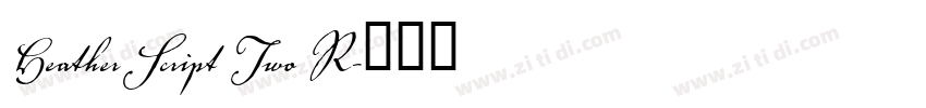 Heather Script Two R字体转换